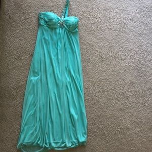 Teal bridesmaid dress